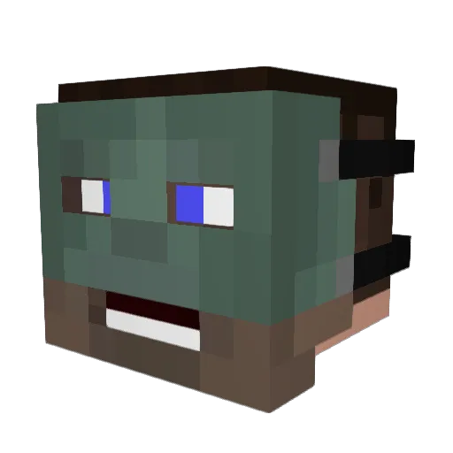 totallynotpolar Minecraft avatar head, 3D render