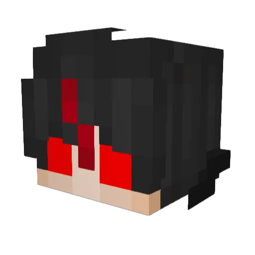 totalmanos Minecraft avatar head, 3D render