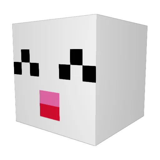 totang22 Minecraft avatar head, 3D render