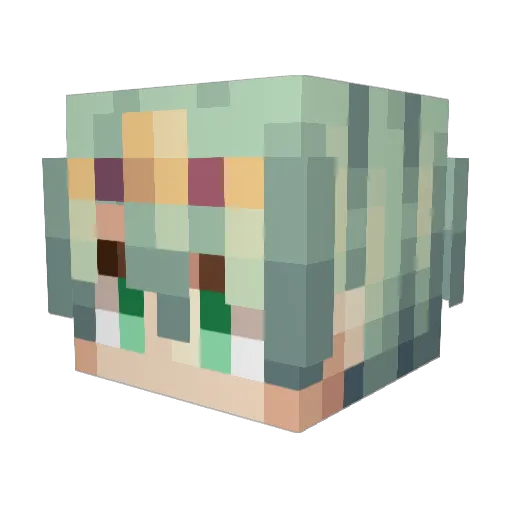totcf Minecraft avatar head, 3D render