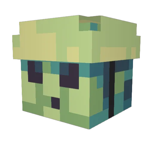 totifbx Minecraft avatar head, 3D render