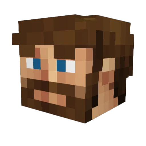totmiki Minecraft avatar head, 3D render
