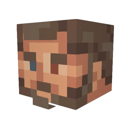 toto1714 Minecraft avatar head, 3D render