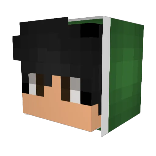 toto2034 Minecraft avatar head, 3D render