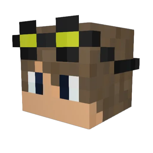 toto46 Minecraft avatar head, 3D render