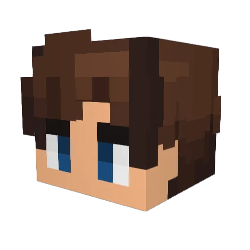 totoG64 Minecraft avatar head, 3D render