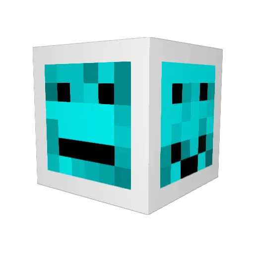 totobibou Minecraft avatar head, 3D render