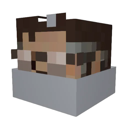 totoblabla4 Minecraft avatar head, 3D render