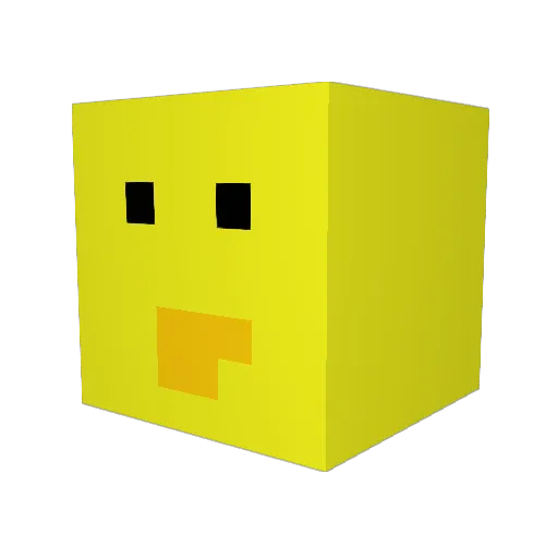 totokidler Minecraft avatar head, 3D render
