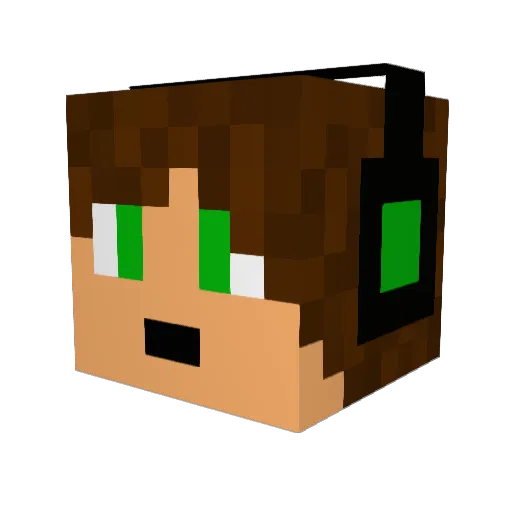 totor0998 Minecraft avatar head, 3D render