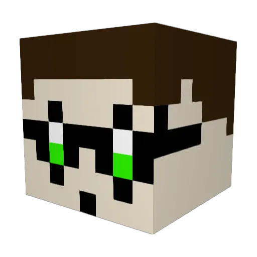 totorototo07 Minecraft avatar head, 3D render