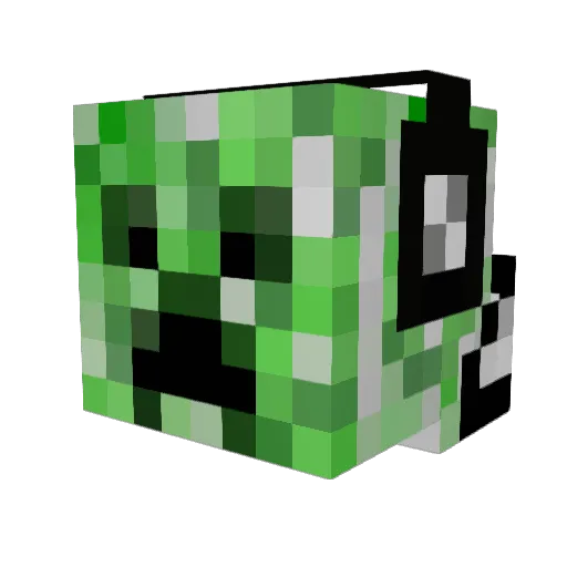 tototito07 Minecraft avatar head, 3D render