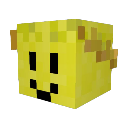 totoybibo Minecraft avatar head, 3D render