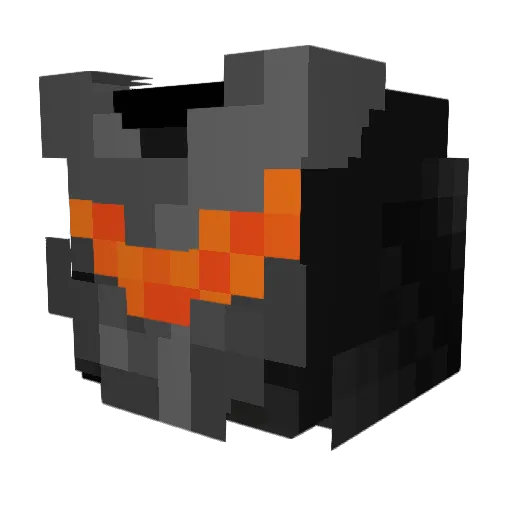 totsMC Minecraft avatar head, 3D render