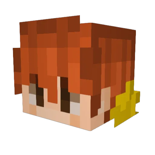 totsuox Minecraft avatar head, 3D render