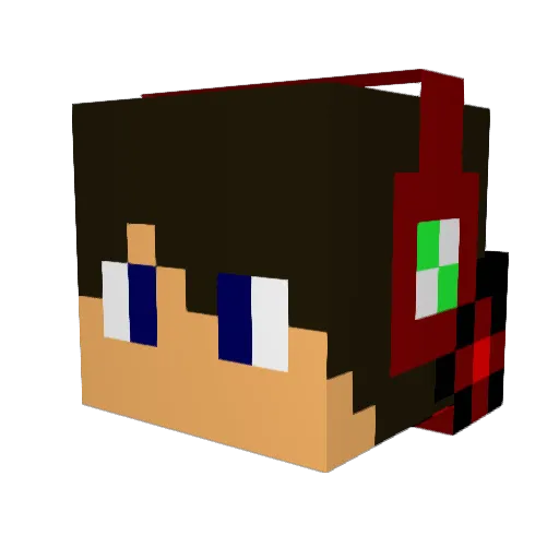 totte_67 Minecraft avatar head, 3D render