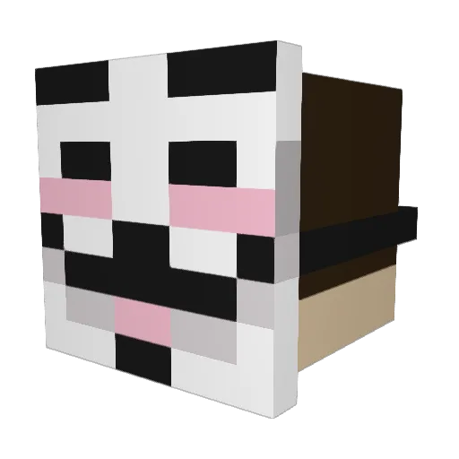 tottizpu Minecraft avatar head, 3D render