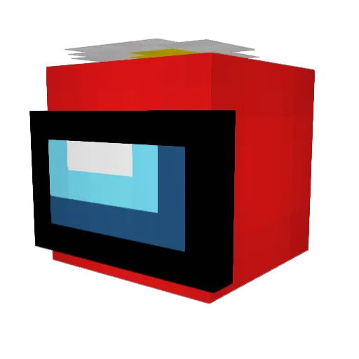 toucaan Minecraft avatar head, 3D render