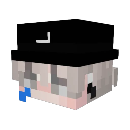 toucaidetukui Minecraft avatar head, 3D render