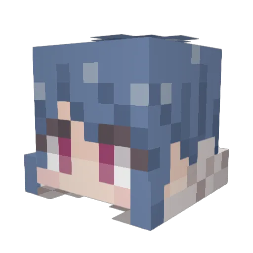 touch1038 Minecraft avatar head, 3D render