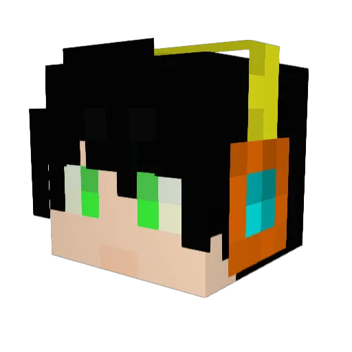touchbreeze Minecraft avatar head, 3D render