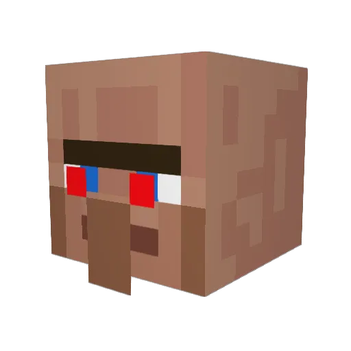 toucherofindia Minecraft avatar head, 3D render