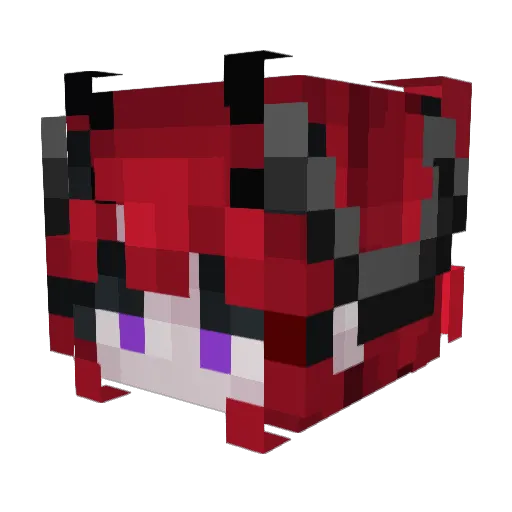 touchfluffytail5 Minecraft avatar head, 3D render