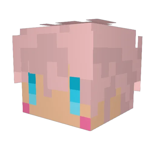 touching0007 Minecraft avatar head, 3D render