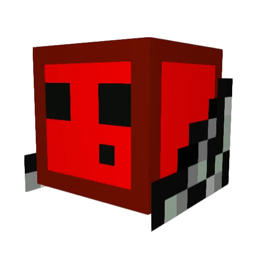 touclakoss Minecraft avatar head, 3D render