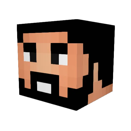 toughcobra Minecraft avatar head, 3D render