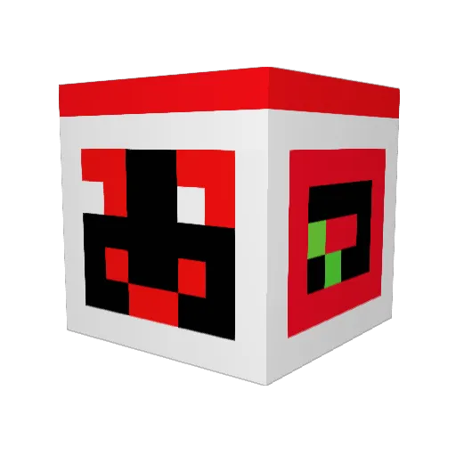 toukichirou Minecraft avatar head, 3D render