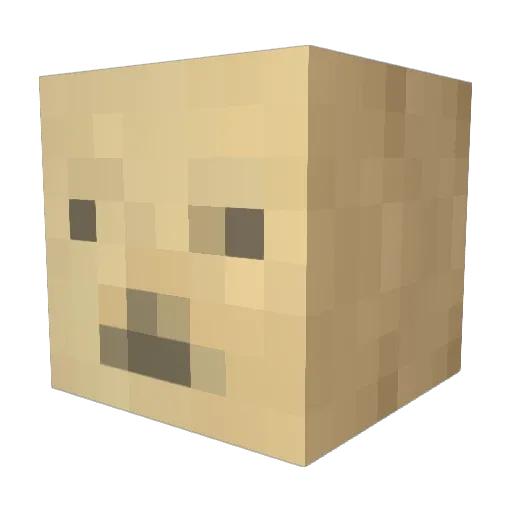 touko26 Minecraft avatar head, 3D render