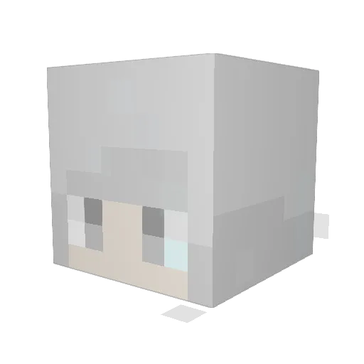 toumei0833 Minecraft avatar head, 3D render