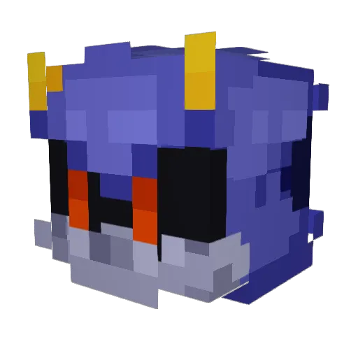 toumoua Minecraft avatar head, 3D render