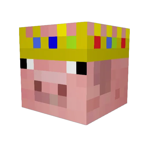toumpas Minecraft avatar head, 3D render