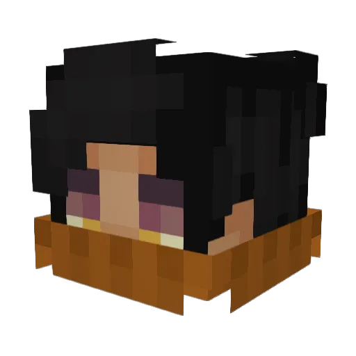 toutiao Minecraft avatar head, 3D render