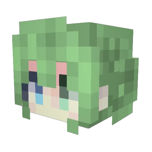 touxiao4513 Minecraft avatar head, 3D render