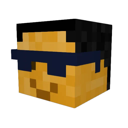 tov300 Minecraft avatar head, 3D render