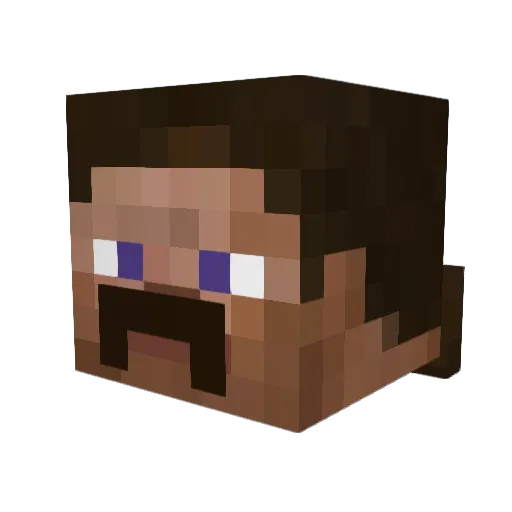 tov7 Minecraft avatar head, 3D render