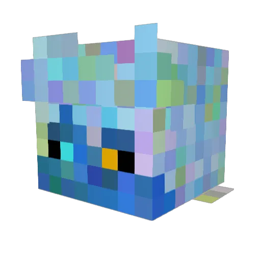 tovaris Minecraft avatar head, 3D render