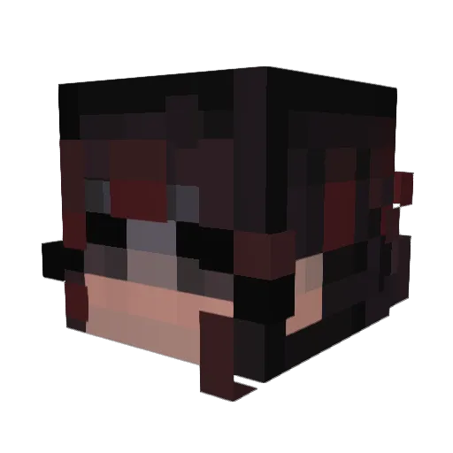 tovuh Minecraft avatar head, 3D render