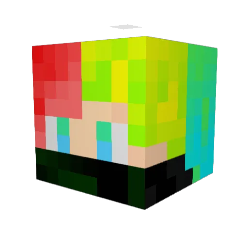 towa0924 Minecraft avatar head, 3D render