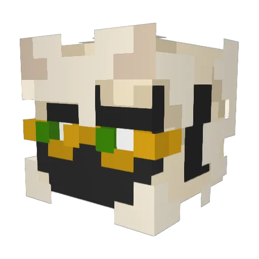 towamo Minecraft avatar head, 3D render