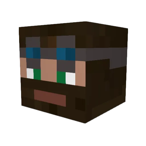 toxeka Minecraft avatar head, 3D render