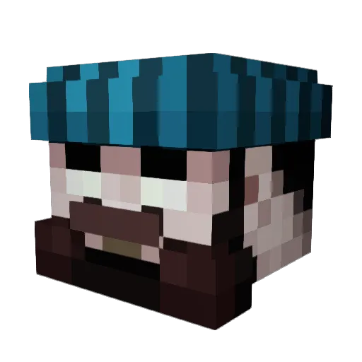 toxic_fog Minecraft avatar head, 3D render