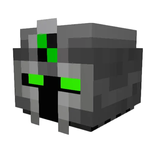toxic_pekle Minecraft avatar head, 3D render