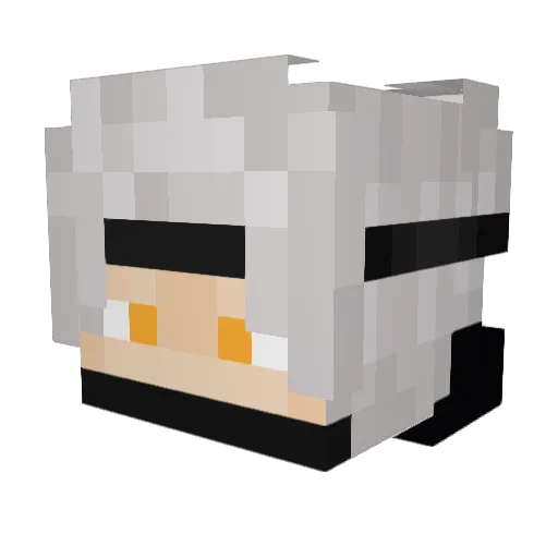 toxic_reaprr Minecraft avatar head, 3D render
