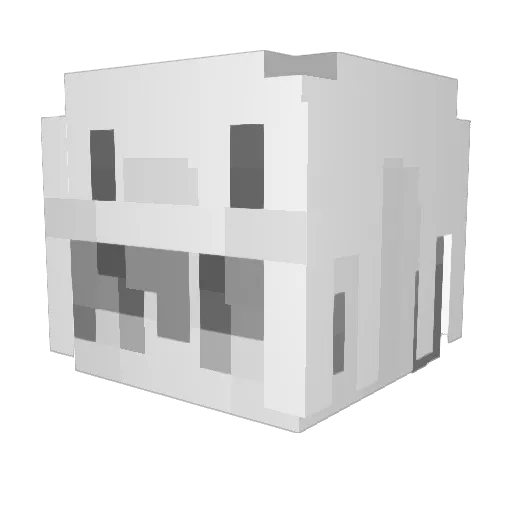 toxicfilled Minecraft avatar head, 3D render