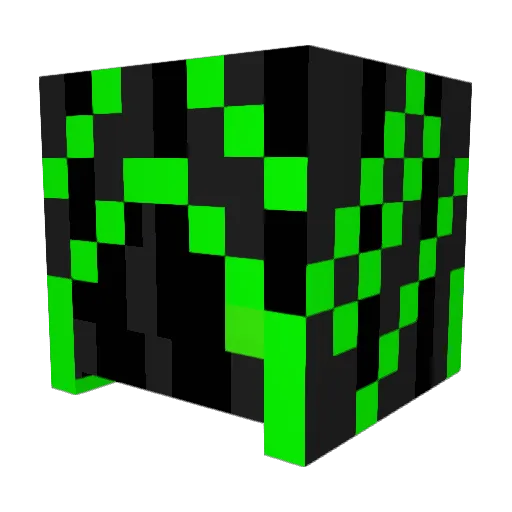 toxicg Minecraft avatar head, 3D render