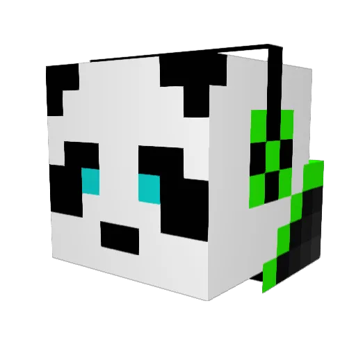 toxicgrass Minecraft avatar head, 3D render